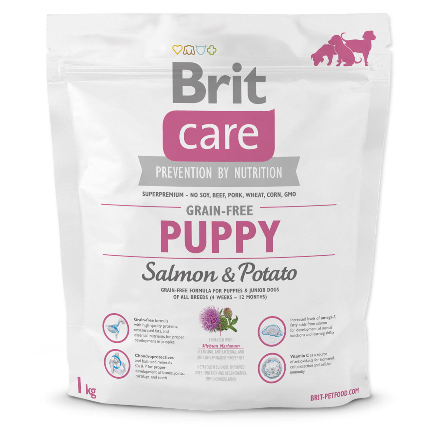 brit care grain free puppy salmon potato 1kg 1