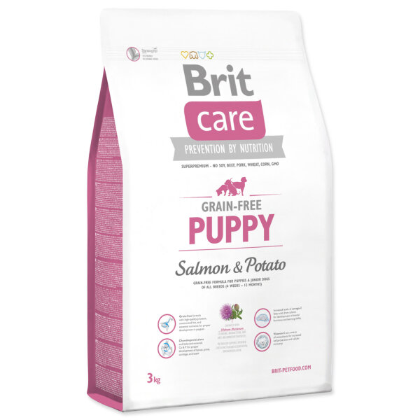 brit care grain free puppy salmon potato 3kg 1