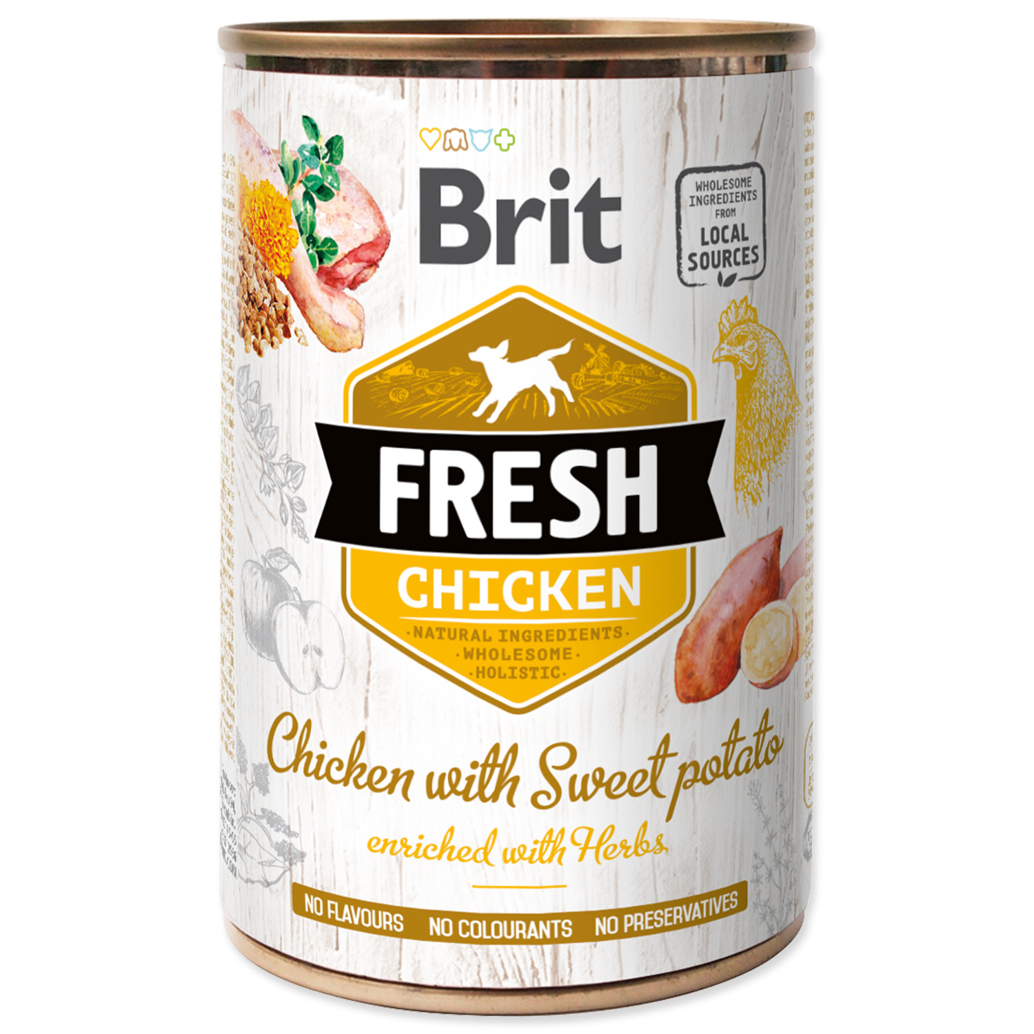 brit fresh chicken with sweet potato 400g