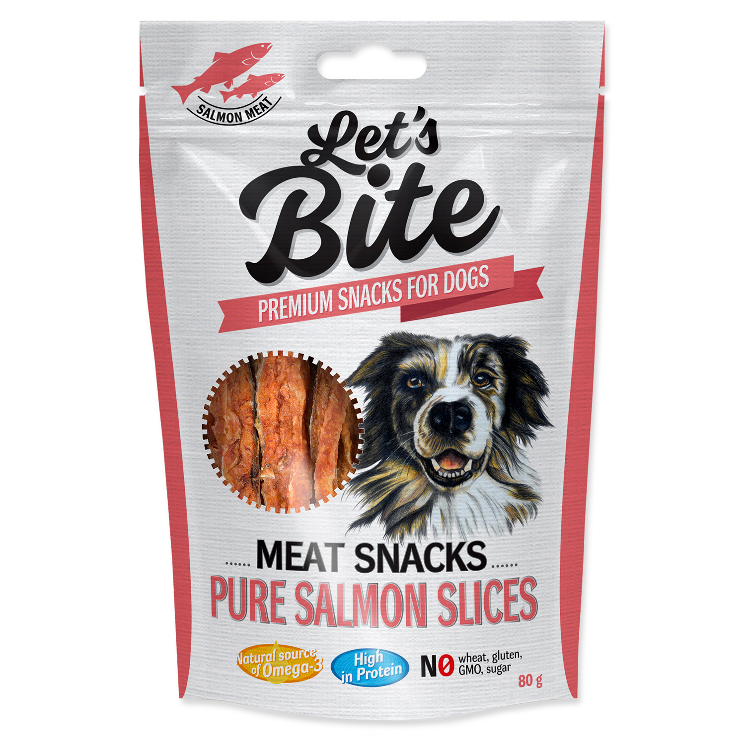 brit lets bite meat snacks pure salmon slices 80g