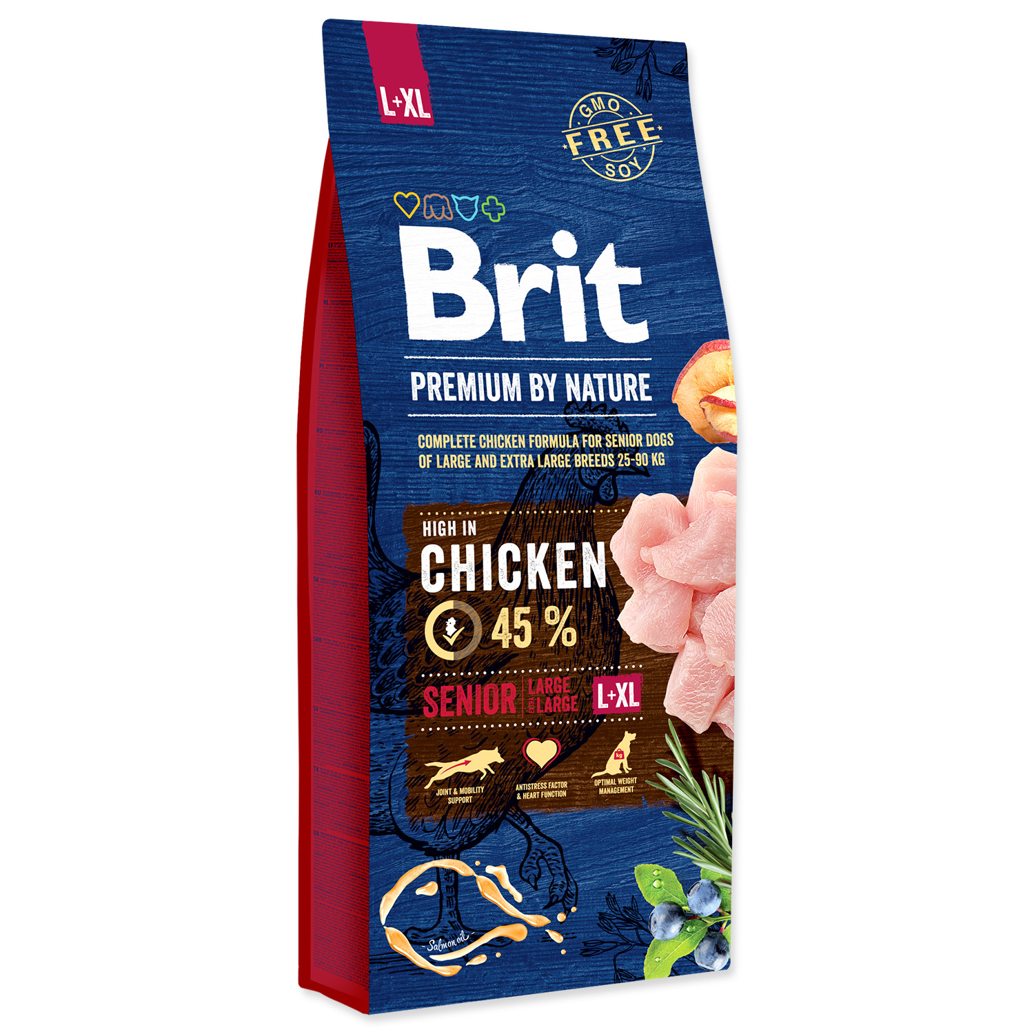 brit premium by nature senior lxl 15kg