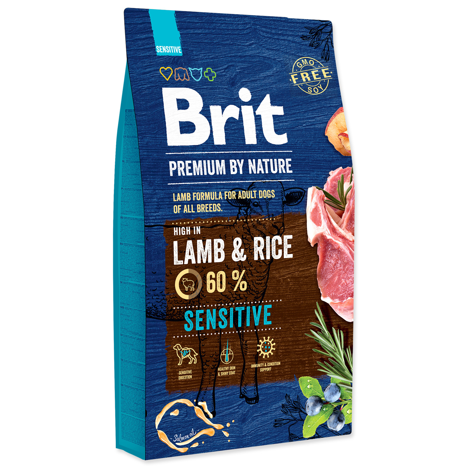 brit premium by nature sensitive lamb 8kg