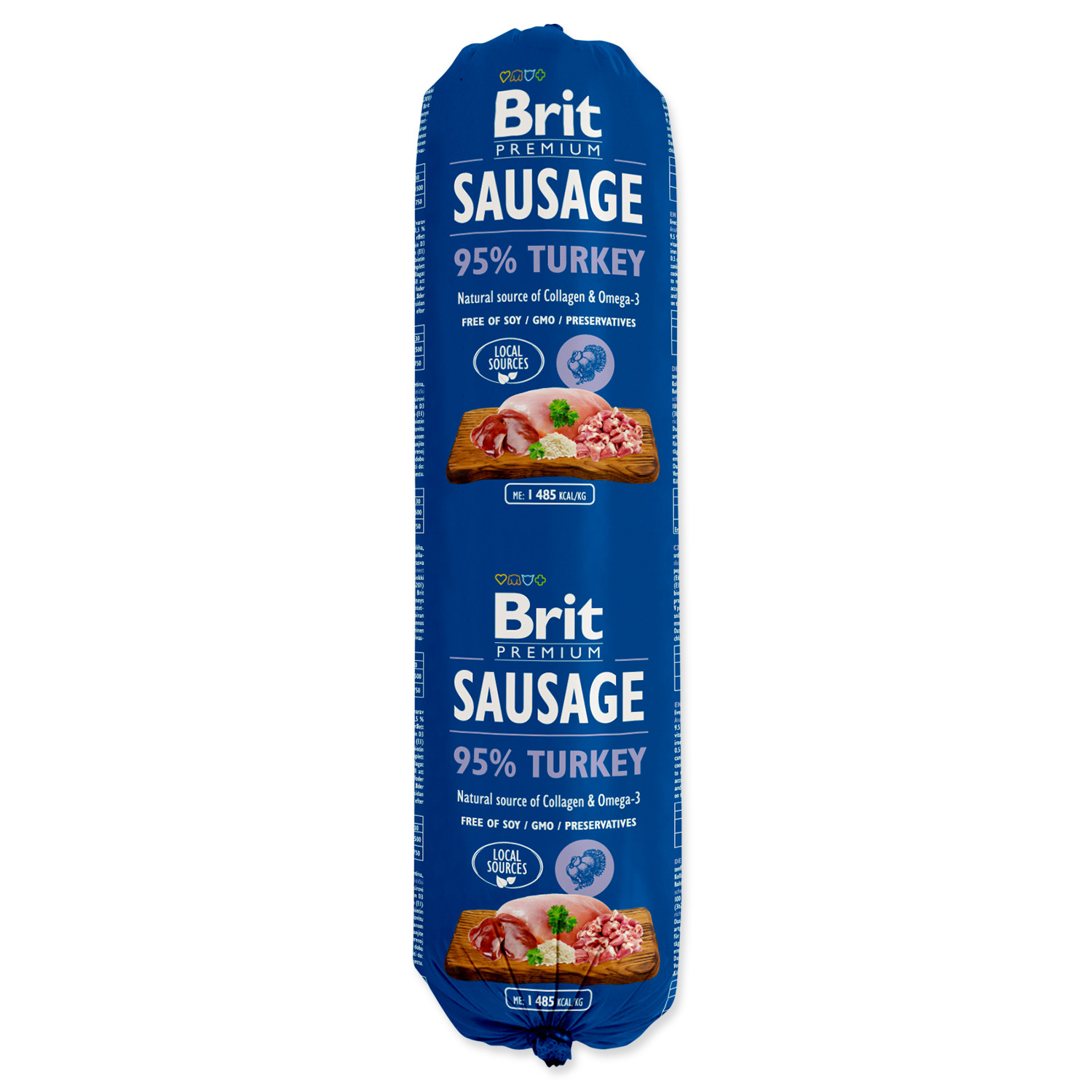 brit premium dog sausage turkey 800g
