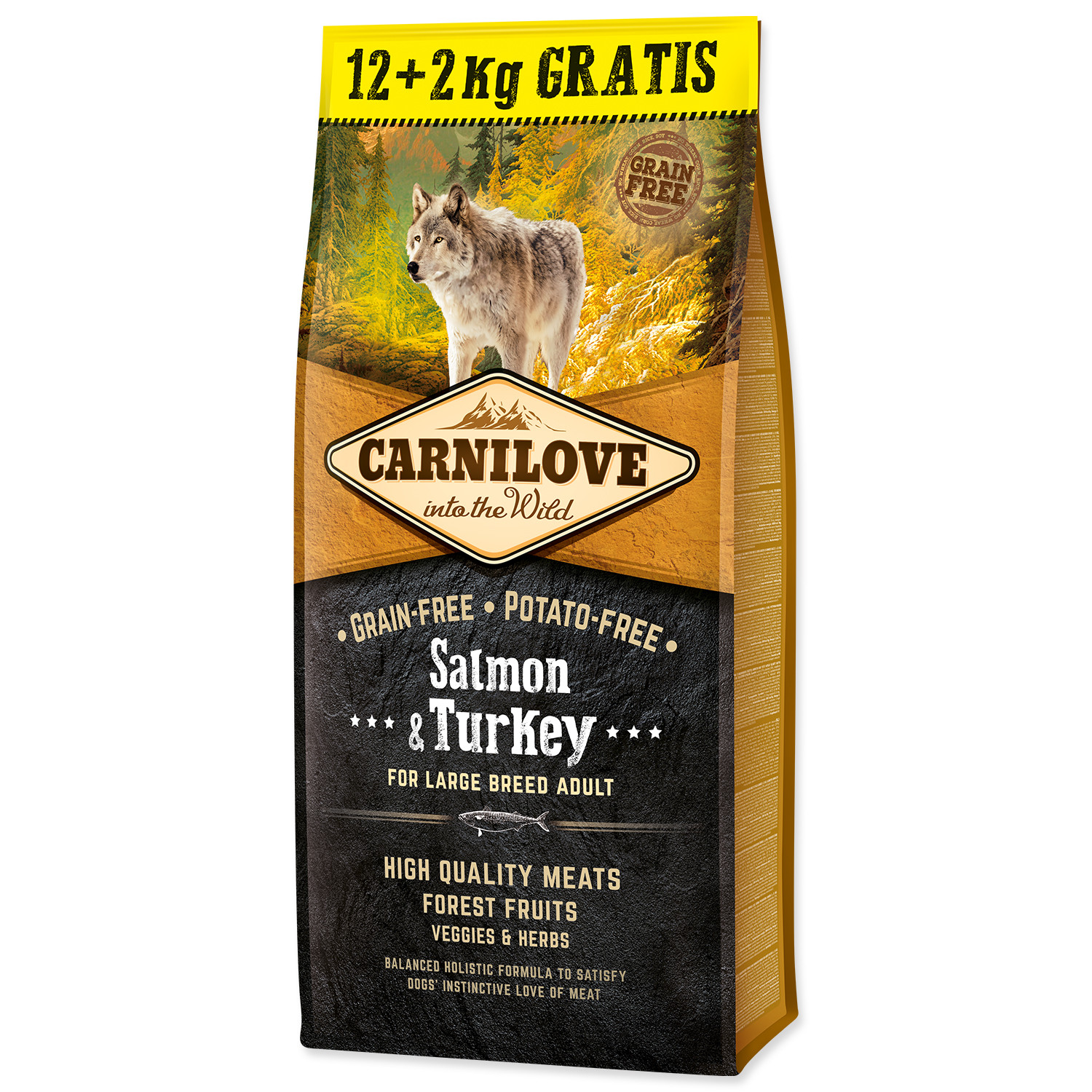 carnilove salmon turkey for large breed adult dogs 122 kg