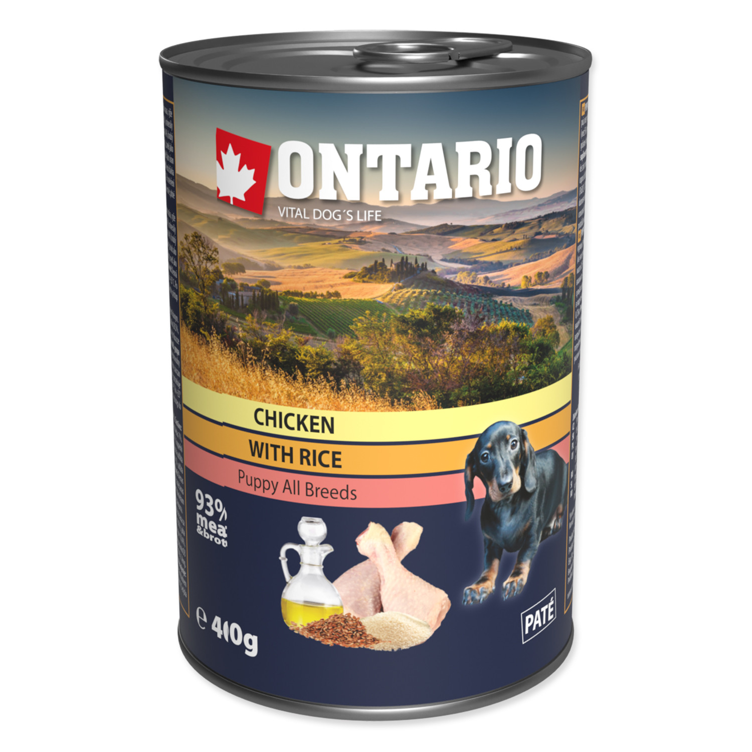ontario puppy chicken rice and linseed oil 400g