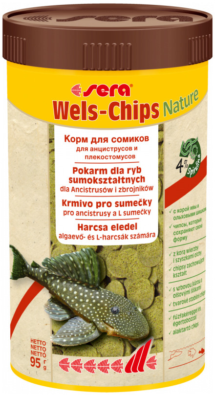 sera catfishwels chips nature 250 ml